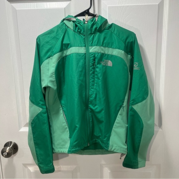 The North Face Flight Series Windbreaker Jacket Lightweight Full Zipper Green S - Picture 1 of 6